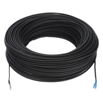 Rollo de Fibra Óptica Drop Redonda / G657A2 Monomodo Simplex / 150 m (492.13 pies) / SC/UPC-SC/UPC / Aéreo, Subterráneo e Intemperie