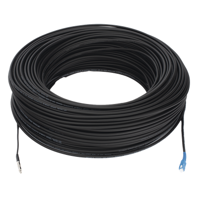 Rollo de Fibra Óptica Drop Redonda / G657A2 Monomodo Simplex / 150 m (492.13 pies) / SC/UPC-SC/UPC / Aéreo, Subterráneo e Intemperie