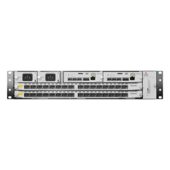 OLT Modular Chasis / 16 Puertos GPON/XGS-PON Combo / 2 Ranuras Expansibles / Fuente Redundante AC / Hot-Swap / 2 UR