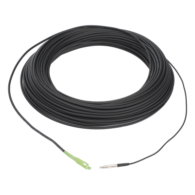 Rollo de Fibra Óptica Drop / G.657A2 Monomodo Simplex / 100 m (328 pies) / SC/APC-SC/APC / Interior y Exterior