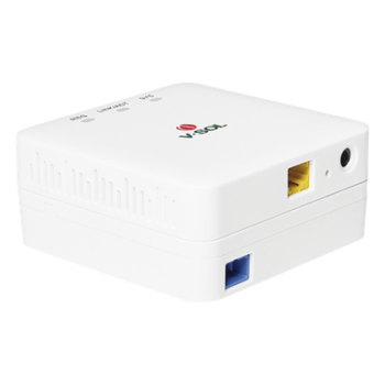 ONU Bridge EPON/GPON / 1 Puerto SC/UPC / 1 Puerto LAN Gigabit / Roseta Integrada / 91x91x41 mm / 4W