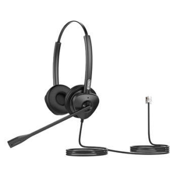 Diadema Binaural Profesional / Audio HD Wideband 50 Hz - 8 kHz / Cancelación Pasiva de Ruido / Conexión RJ9 / Brazo Ajustable 260° / Peso 95 g