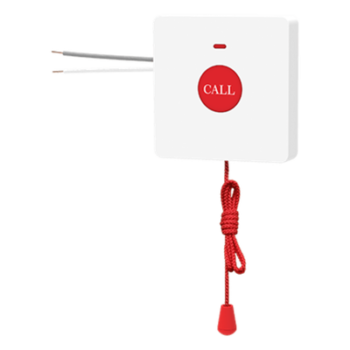 Botón de Emergencia para Baño / Cordon Extensible 2 m (6.6 ft) / IP44 / 50,000 Activaciones / Compatible Y501 Series