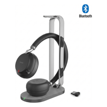 Diadema Inalámbrica UC / ANC Híbrida 35 dB / Bluetooth 5.3 45 m (147.6 ft) / Autonomía 40 h / Carga USB-C y Qi / 5 Micrófonos Acoustic Shield