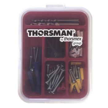 Kit para Sistemas de Fijación en Concreto, Taquetes con doble expansión y guía incluida para fácil instalación (104 piezas)