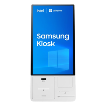 Kiosco Interactivo / Pantalla 24" Full HD / Touch Antibacterial / Windows IoT / Dockable con Impresora Térmica / Wi-Fi / VESA 200x200
