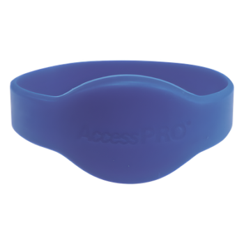 Brazalete de Proximidad / 125 kHz EM / 65 mm Diámetro / 2.13 ft / Wiegand 26 / Silicona / Azul