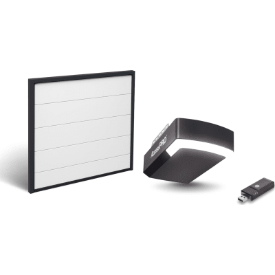 Kit Puerta de Garage 16x8 Pies (4.88 x 2.44 m) / Imitacion madera / Motor DC 1/2 HP / Insulada / Activación WiFi / Hasta 50 Controles / Lámina Calibre 26