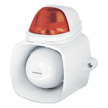 Sirena Estroboscópica Autónoma / 115 dB / IP65 / 12 Vcd / Audio MP3/WAV / Megafonía 20 W / Doble Entrada de Alarma