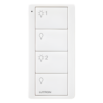 Control Inalámbrico de 4 Botones / 2 Zonas de Iluminación / Clear Connect RF / Alcance 18 m (59.1 ft) Línea de Vista / Batería 10 Años