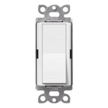 Interruptor de Pared Unipolar / 15 A / 120/277 V / Accionamiento Paleta / Acabado Snow Satinado