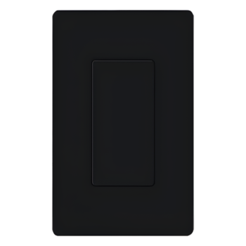 Inserto Ciego para Placa de Pared / Apertura Estilo Designer / Acabado Brillante Negro / Color Estable UV