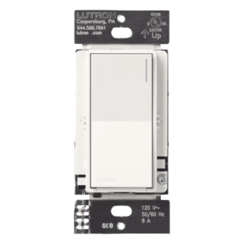 Apagador Auxiliar de Pared / Control 3 Vías o Escalera / 120 V / Hasta 4 Unidades por Principal / 45 m (150 ft) de Alcance / Blanco Mate