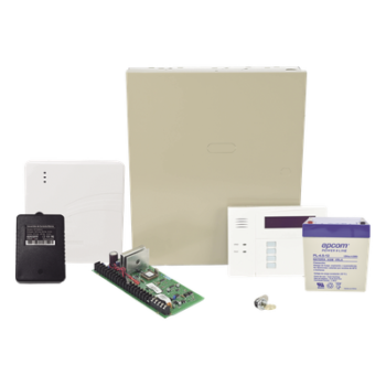 Panel híbrido intrusión / Comunicador IP 7847i / 8 zonas cableadas, ampliable a 48 / Teclado 6160RF / 254 eventos