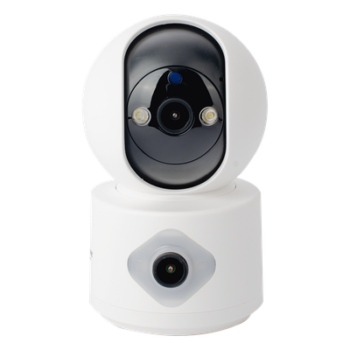 Cámara IP Wi-Fi / Doble Lente 3 Megapixel / 1920x2160 / Pan 320° / Tilt 70° / IR 10 m (32.8 ft) / Audio Bidireccional / MicroSD 128 GB