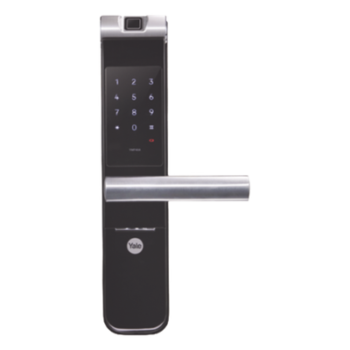 Cerradura Electrónica Autónoma / Biométrica y Teclado / 100 Usuarios / Puertas 35 a 90 mm / Salida Antipánico / Alarma de Intrusión