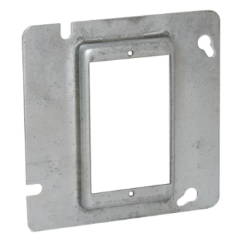 Sobretapa Cuadrada Galvanizada  de 4 11-16", realce de 1/2".
