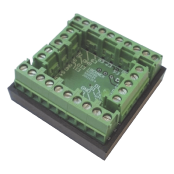 Módulo de Entradas/Salidas Digitales / 11 EN + 5 SAL / Colector Abierto 2A/48VDC / RS485 / 39x39x16 mm / 1.53x1.53x0.63 in
