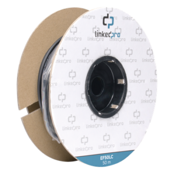 Carrete de Fibra Óptica / Monomodo 9/125 / LC-LC Dúplex / 50 m (164.04 pies) / Tight Buffer / Kevlar / Subterráneo por Tubería