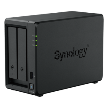 NAS de 2 Bahías / Expansible a 7 Unidades / Puerto 2.5GbE / 2 Ranuras M.2 NVMe / 276 MB/s Lectura / 224 MB/s Escritura / Procesador AMD Ryzen R1600 / 4 GB DDR4 ECC