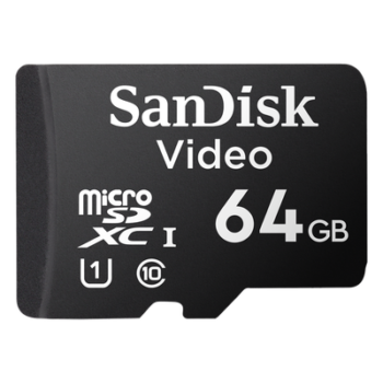 Memoria microSD / 64GB / Alta Resistencia / Videovigilancia / Clase 10 / -25°C a 85°C / 32 TBW