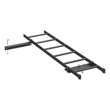 Kit de Conexión de Rack a Pared, Con Escalerilla de 1.3 m de Largo y 12 in de Ancho, de Acero, Color Negro