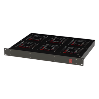 Ventilador para Rack 19" / 6 Abanicos / 1 Unidad de Rack / 110 Vca / 2.1 A / Carcasa de Acero Laminado