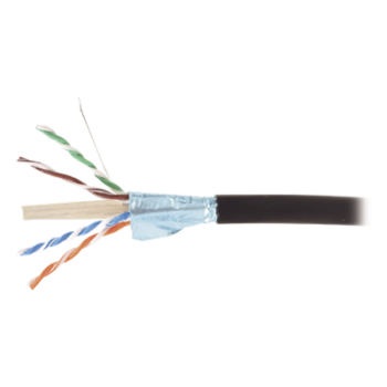 Cable Blindado F/UTP Cat6A / 23 AWG / Gel Bloqueador de Agua / Exterior / Enterrado Directo / 305 m (1000 pies)