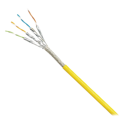 Cable Blindado S/FTP / Categoría 6A / 500 MHz / 500 m (1640 ft) / PUR Resistente Aceite UV / Multifilar 24/7 AWG / Industrial