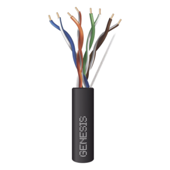 Bobina de Cable / UTP Cat6 PLENUM / 305 m (1000 ft) / 4 Pares / PVC Resistente a Luz Solar / UL CMP / 350 MHz / CCTV y Redes de Datos