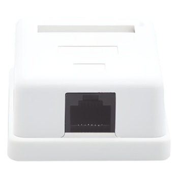 Caja de Pared / 1 Puerto Keystone / Cat5e / T568A-B / UL 94V-0