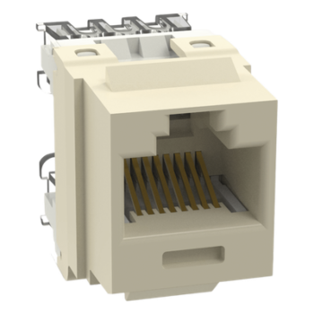 Conector Jack Keystone / Cat 6 / 8P8C / Terminación 110 / Marfil / -10°C a 65°C / 250 MHz