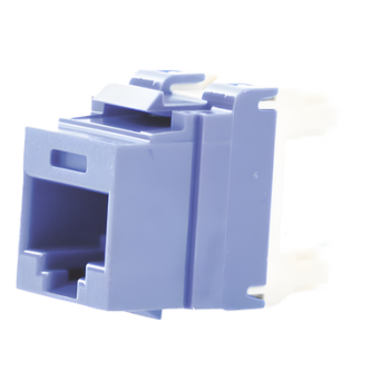 Conector Jack / Categoría 5e / 8P8C / Terminación 110 / Keystone / Sin Blindaje / Color Azul
