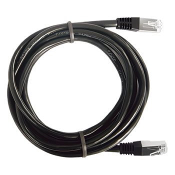 Cable de Parcheo FTP Cat5e / 1 m (3.28 ft) / 10/100Base-T/TX / Blindaje Global / Negro