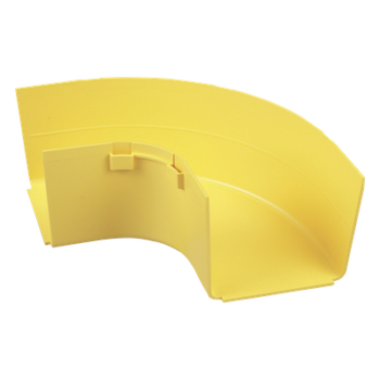 Ángulo Recto a 90º Horizontal, Para Canaletas FiberRunner™ 4X4, Color Amarillo