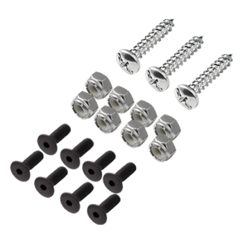 Kit de Instalación para Chapa Magnética / 19 Piezas / Tornillos Socket Flat 6/32 / Tuercas Insertables 6/32 / Tornillos Busca Rosca 8 x 3/4