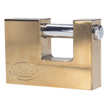 Candado de Acero para Cortina Metálica / Nivel de Seguridad 6 / Cilindro 5 Pernos / Gancho 12 mm / Cavidad 30 mm / Llave Estándar