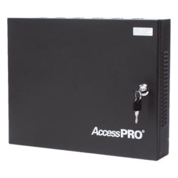 Panel de Control de Acceso 2 Puertas / 30,000 Tarjetas / TCP-IP / Gabinete y Fuente 12VCC 3A / 98.4 ft