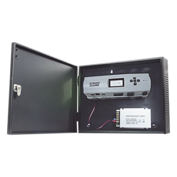 Controlador de Acceso / 4 Puertas / Biometría Integrada / 3,000 Huellas / Compatible con Sistemas de Elevadores (10 Pisos) / Incluye Gabinete y Fuente de Alimentación 12Vcc/5A