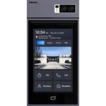 Videoportero Con Lector QR Físico / Incluye Bracket de Instalación / Pantalla 10" LCD / Cámara 5 MP / Acceso Por Rostro, Tarjeta, QR, Bluetooth, NFC, PIN / Llamada a App / Administración En La Nube