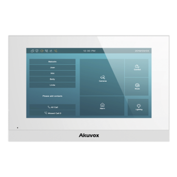 Monitor IP Touch / Pantalla 7" Capacitiva / SIP / PoE / Wi-Fi 2.4 GHz / RAM 1 GB / ROM 8 GB / 0.23 m (0.75 ft) Perfil
