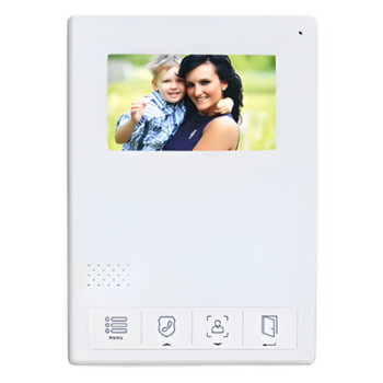 Monitor LCD Adicional / Pantalla 4.3 Pulgadas / Control Touch / Comunicación Bidireccional / Apertura de Puerta / Alimentación 110-240 VCA