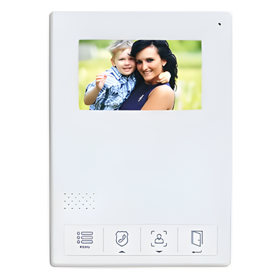Monitor LCD Adicional / Pantalla 4.3 Pulgadas / Control Touch / Comunicación Bidireccional / Apertura de Puerta / Alimentación 110-240 VCA