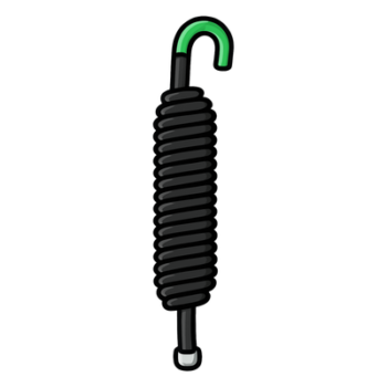 Resorte para Barrera Vehicular / Acero de Alta Resistencia / Doble Resorte Integrado / Ø40mm x 340mm (1.31ft) / 1.399kg (3.08lb)