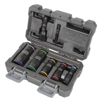 Juego de Dados de Impacto de 7 piezas, Medidas: 3/8 x 7/16'', 1/2 x 9/16'', 5/8 x 11/16'', 3/4 x 13/16'', y 7/8 x 15/16''