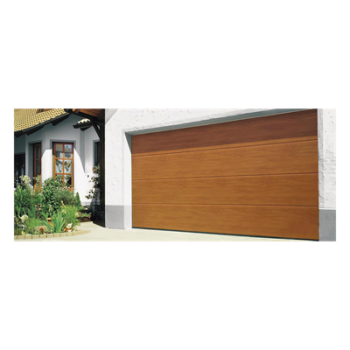 Puerta de Garage / 8x8 pies (2.4x2.4 m) / Aislada / Imitación Madera / Golden Oak / Diseño Americano