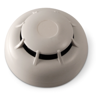 Detector de Humo Óptico Convencional / Sensibilidad Programable 0.08-0.15 dB/m / Tecnología Versa++ / Muestreo Cada 4 Segundos / Compensación Automática por Suciedad / Serie IRIS