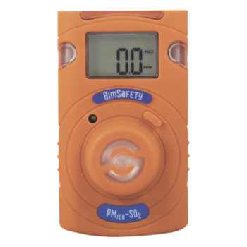 Monitor de Gas Personal / SO₂ / Sensor Electroquímico / Alarma Triple / Pantalla LCD / Diseño Industrial