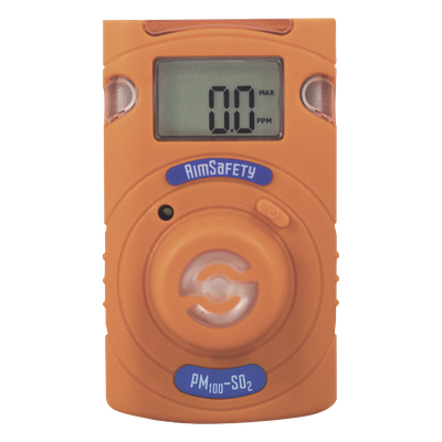 Monitor de Gas Personal / SO₂ / Sensor Electroquímico / Alarma Triple / Pantalla LCD / Diseño Industrial