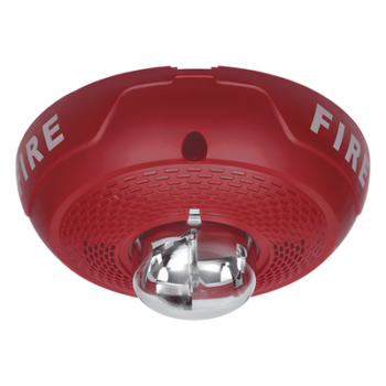 Bocina/estrobo combinado para techo / 25 o 70.7 Vrms / Candela 15 a 177 cd / 400-4000 Hz / Serie L